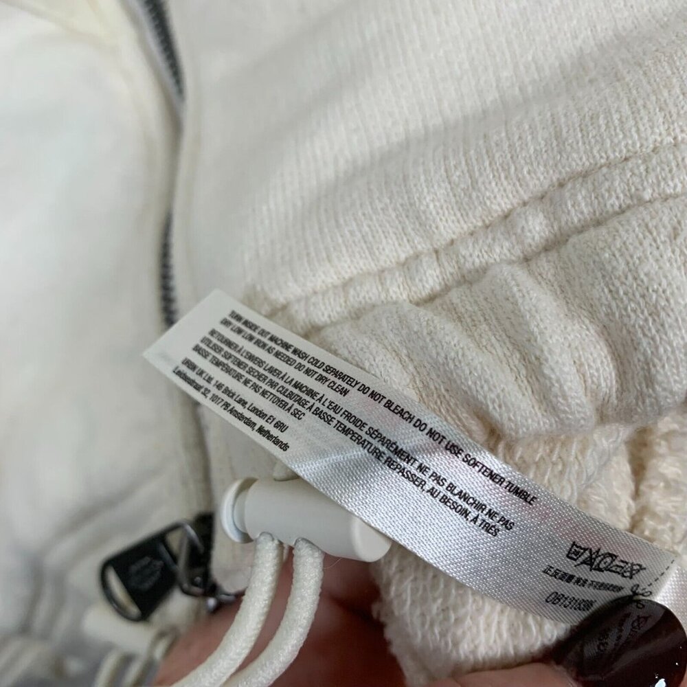 Free People FP Movement Early Riser Track Jacket in Ivory Size Medium - Picture 9 of 14